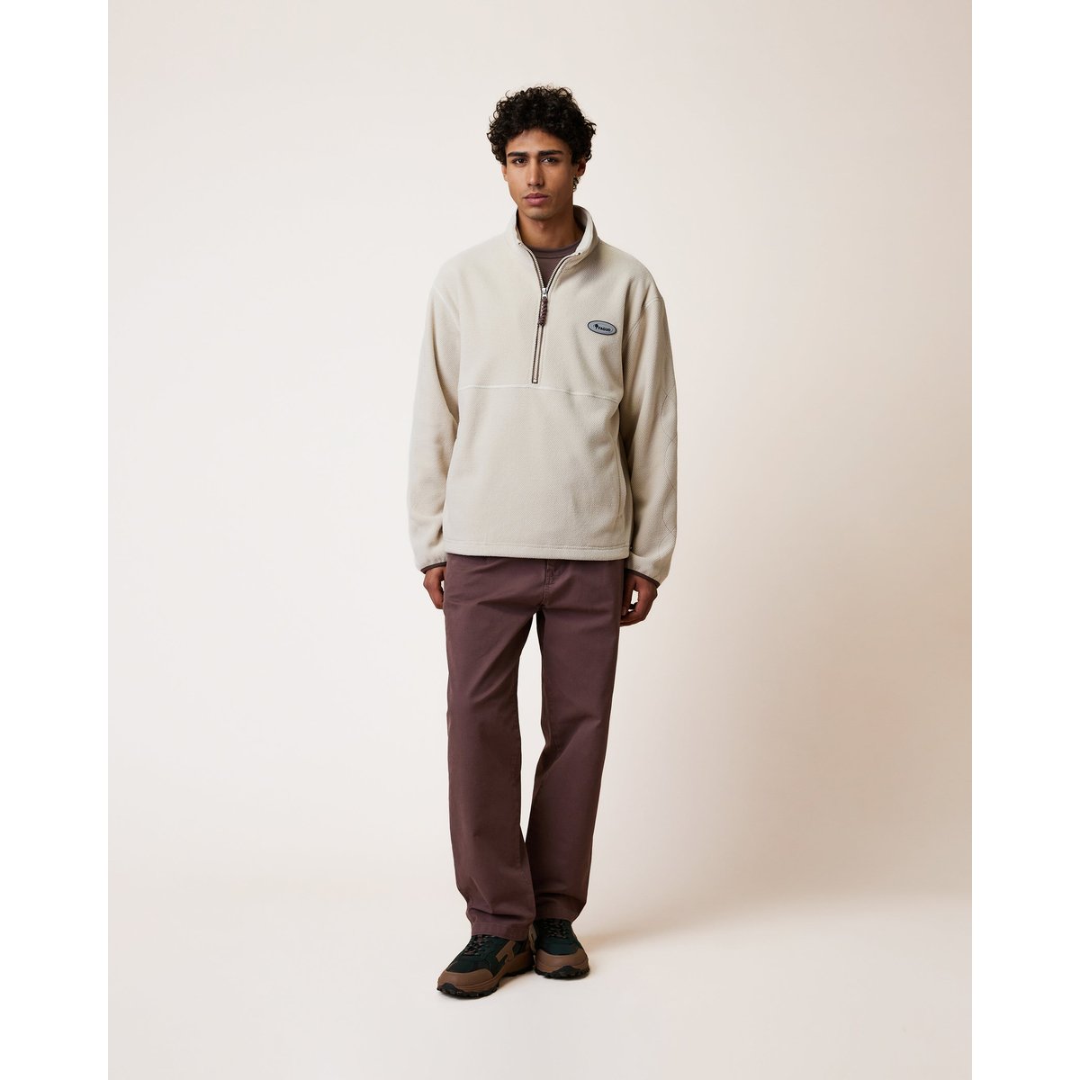 Chino en toile renforcée violet grisé, FAGUO