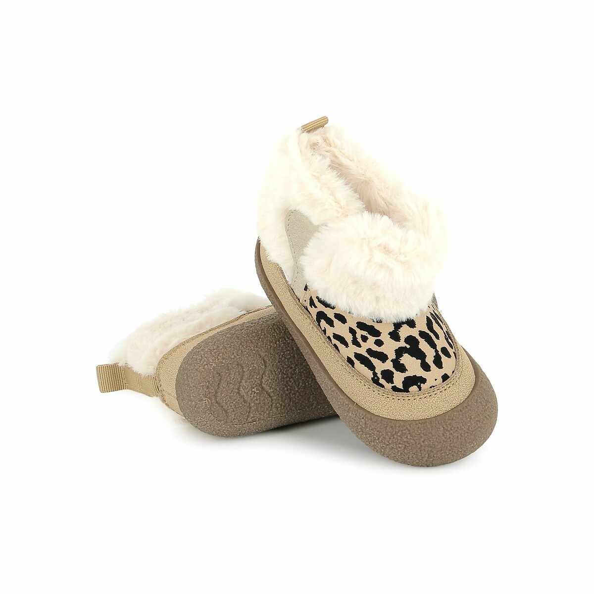 Bottines fourrées Grigri Boots Fur imprimé léopard, SHOO POM