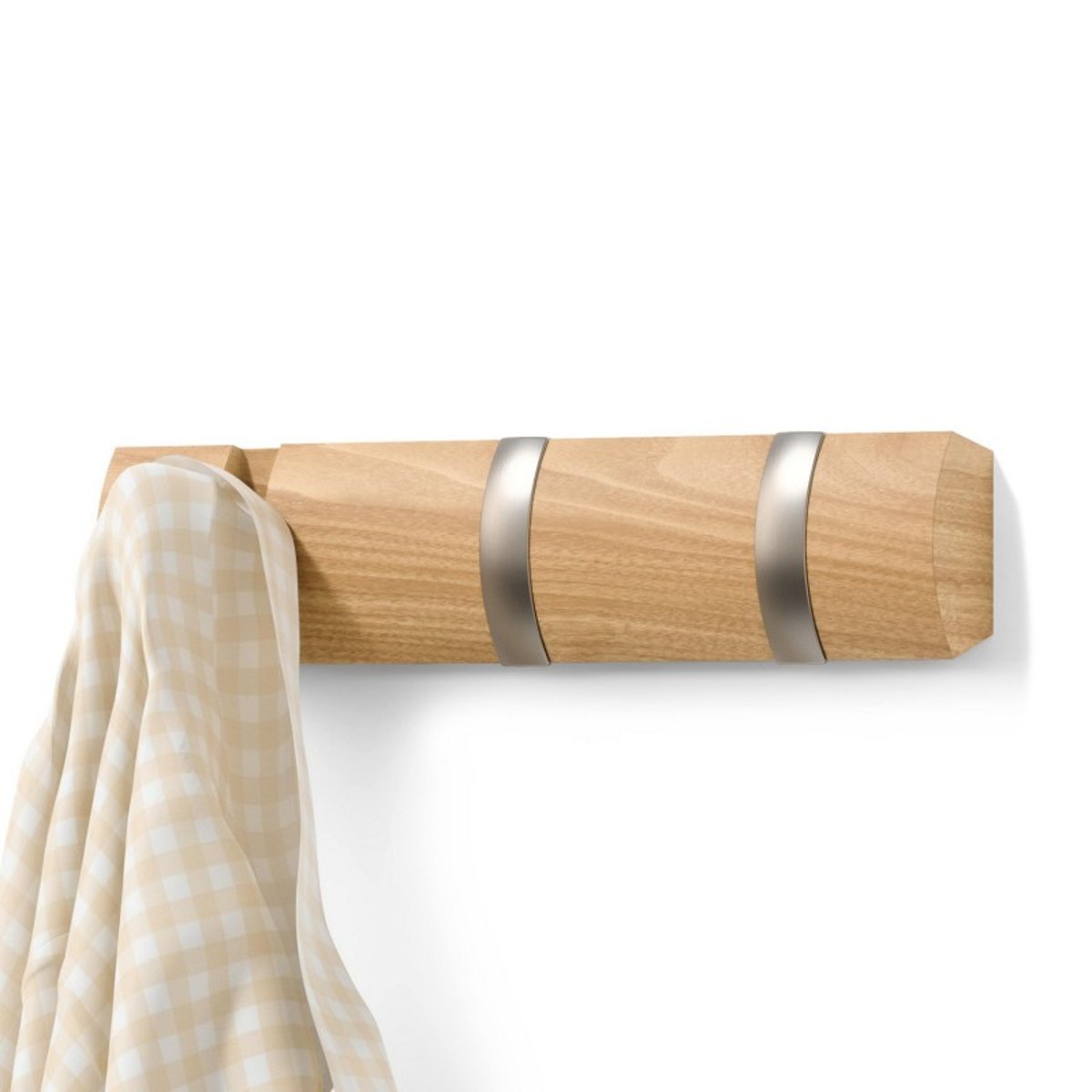 Portemanteau mural bois  FLIP bois clair, UMBRA