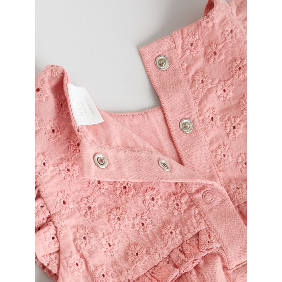 Barboteuse bébé brodée, lot de 3 rose, NEXT