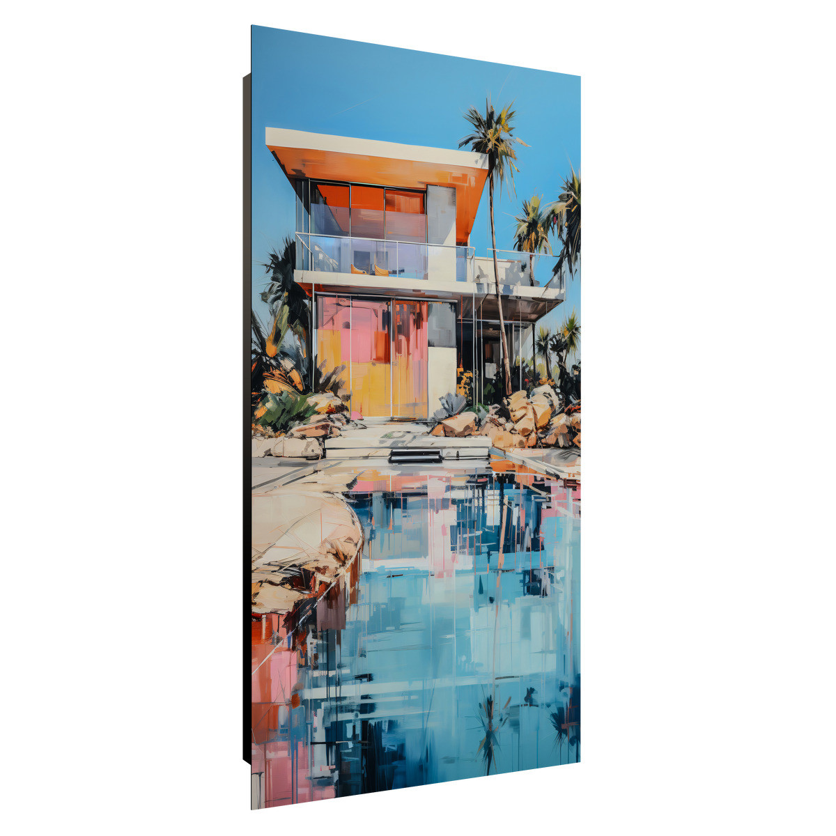 Tableau Sur Verre Synthétique Maison Contemporaine ARCHITECTURE tableau en verre synthétique, CEANOTHE