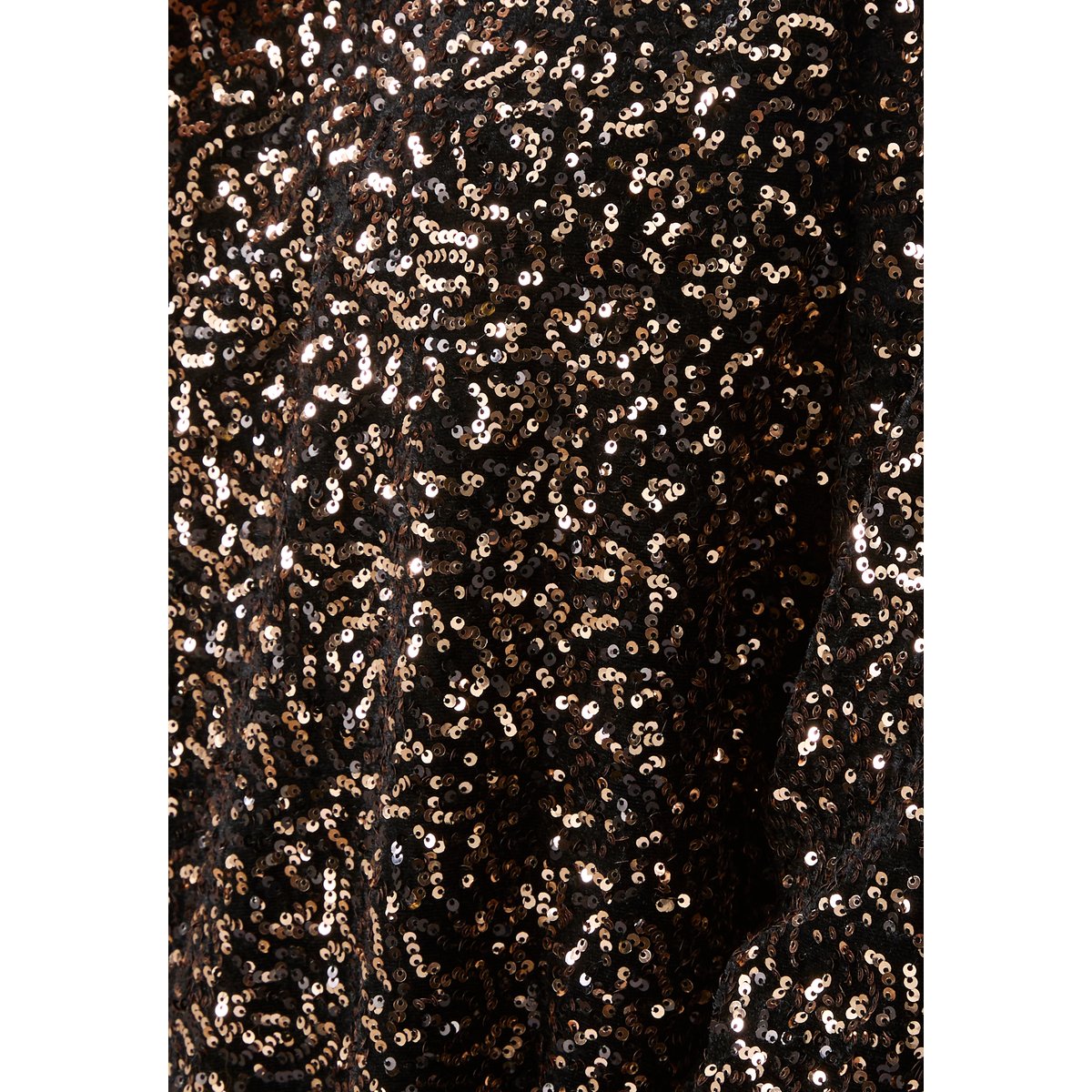 Robe à sequins bronze noir, DAMART