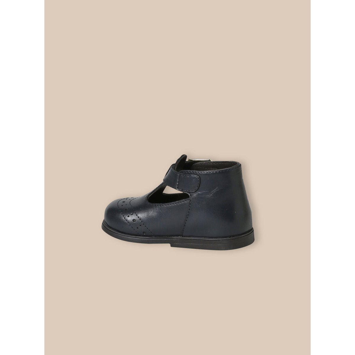 Salomés en cuir marine, CYRILLUS