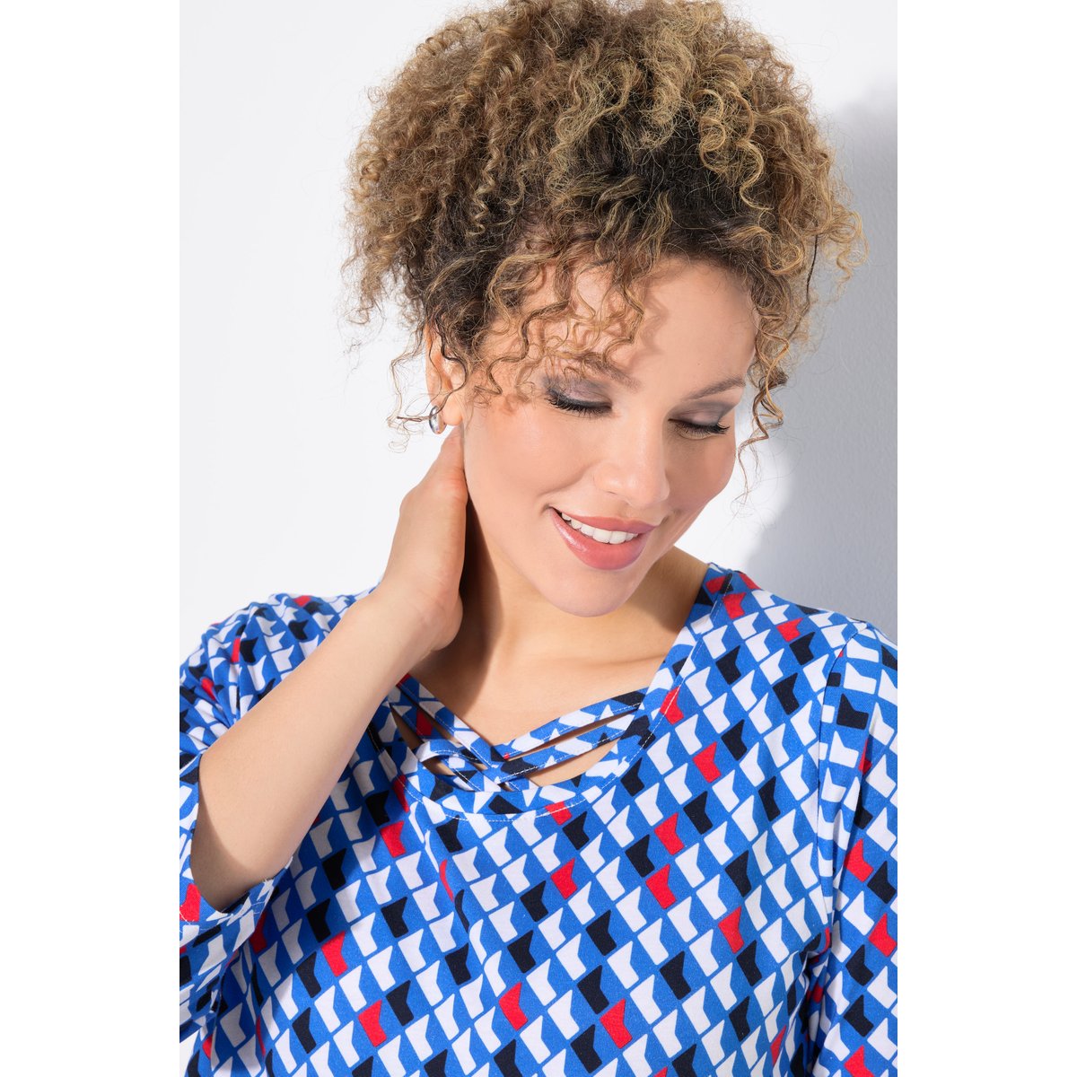 Robe en jersey coupe évasée noir, ULLA POPKEN