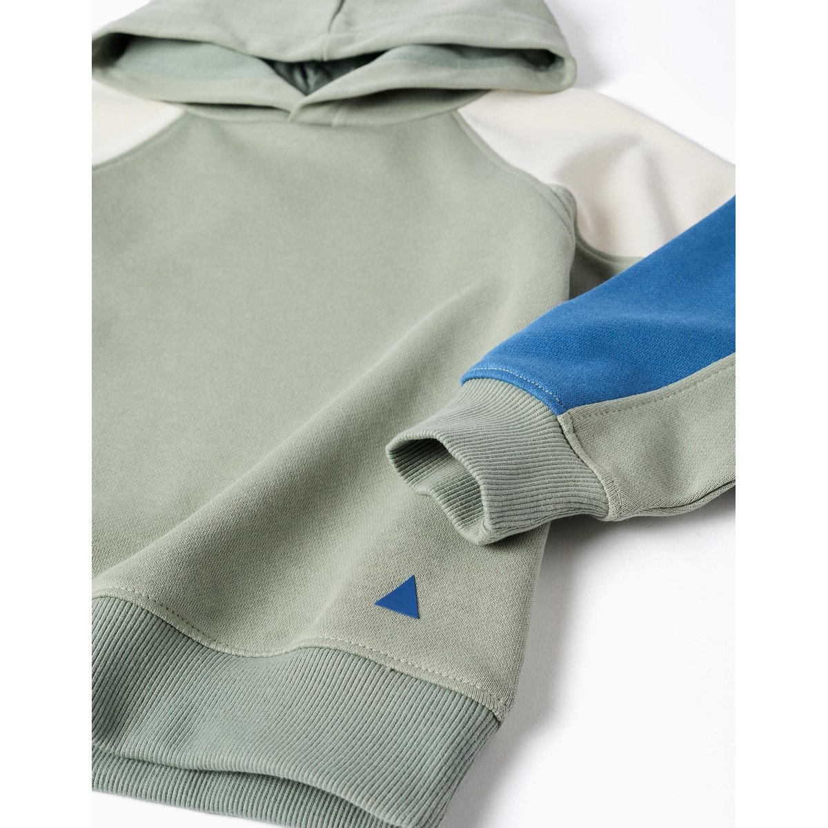 Sweat en coton avec capuche vert, ZIPPY
