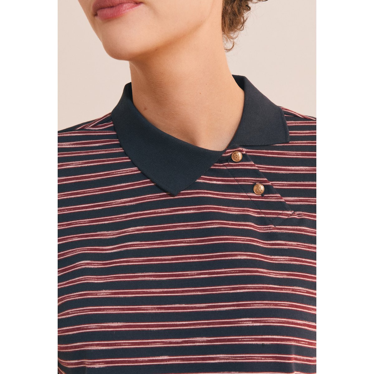 ETAM T-SHIRT ACHILLE - POLO ML encre, ETAM