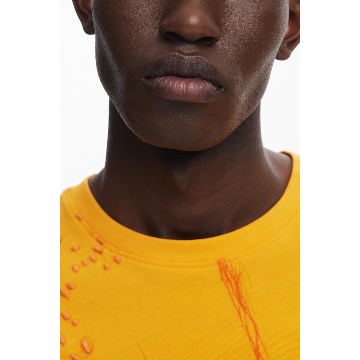 T-shirt à manches courtes avec motifs beige, DESIGUAL