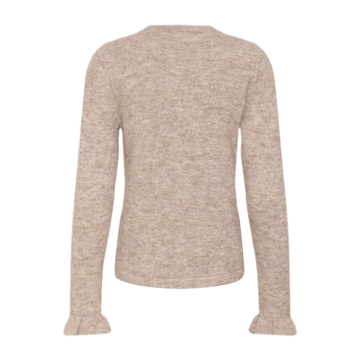 Cardigan à tricot marron light brown melange, CREAM
