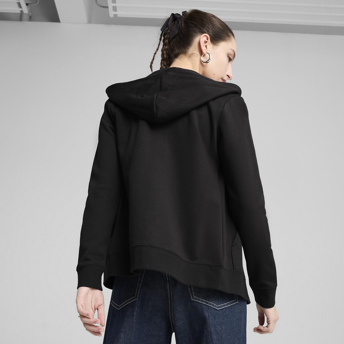 Sudadera de cremallera con capucha ESSENTIAL negro, PUMA