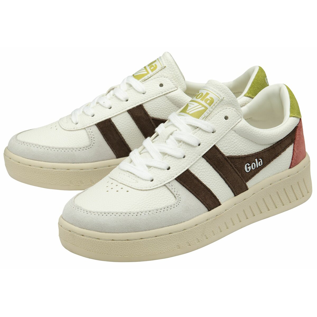 Sneakers Grandslam Trident bianco / marrone, GOLA