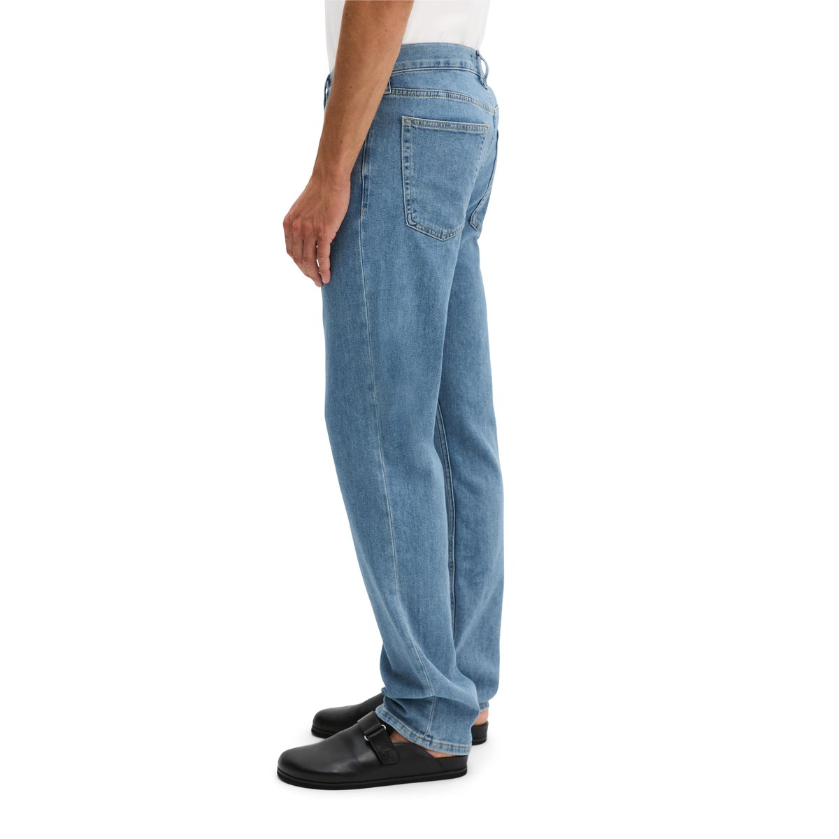 Jeans modèle Kalmo droit en coton bio mélangé bleu moyen, MARC O'POLO