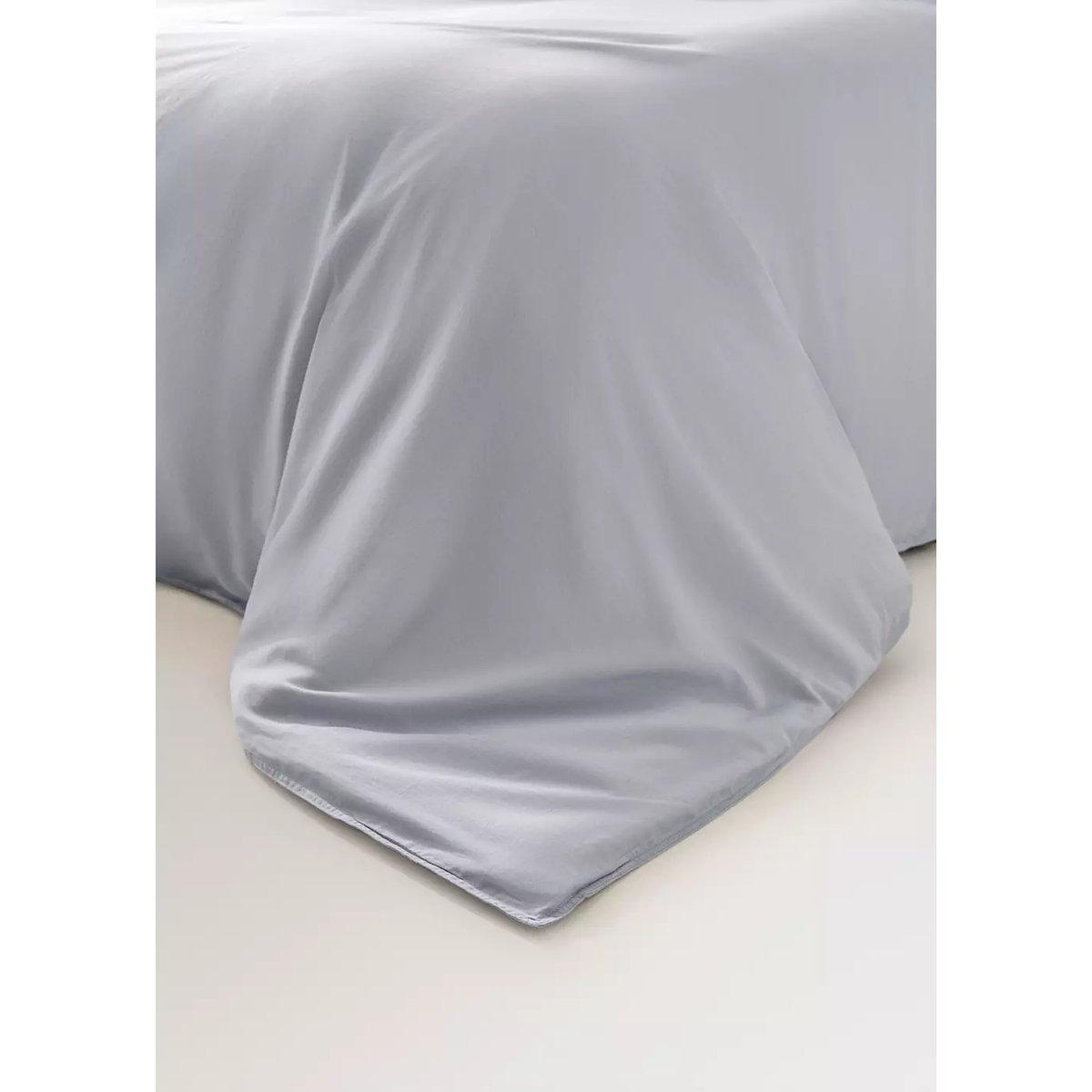 Housse de couette en satin double surpiqûre Lit 180/200 cm violet clair/pastel, MANGO HOME