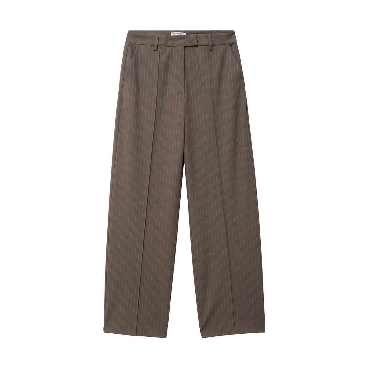 Pantalon droit taille haute taupe, BONOBO