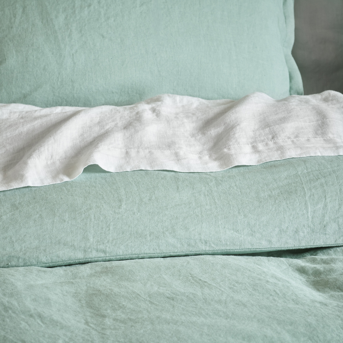 Drap Plat Uni   - LIN LAVE blanc, TRADITION DES VOSGES