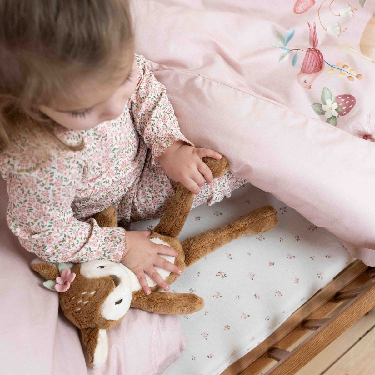 Peluche rose, beige, marron, LITTLE DUTCH