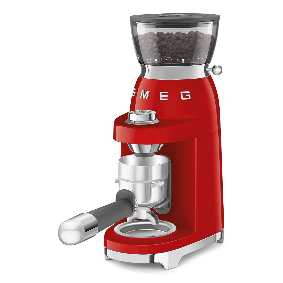 Broyeur à cafe CGF03 rouge brillant, SMEG