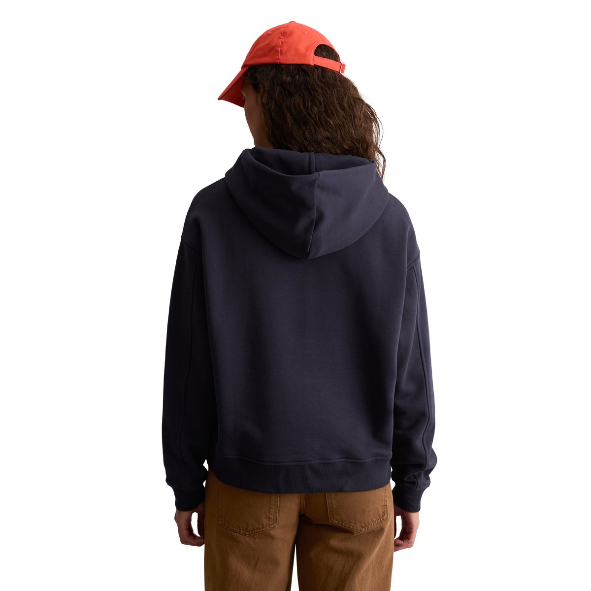 Sweat à capuche coupe classique en mélange de coton bio tout doux bleu, MARC O’POLO DENIM