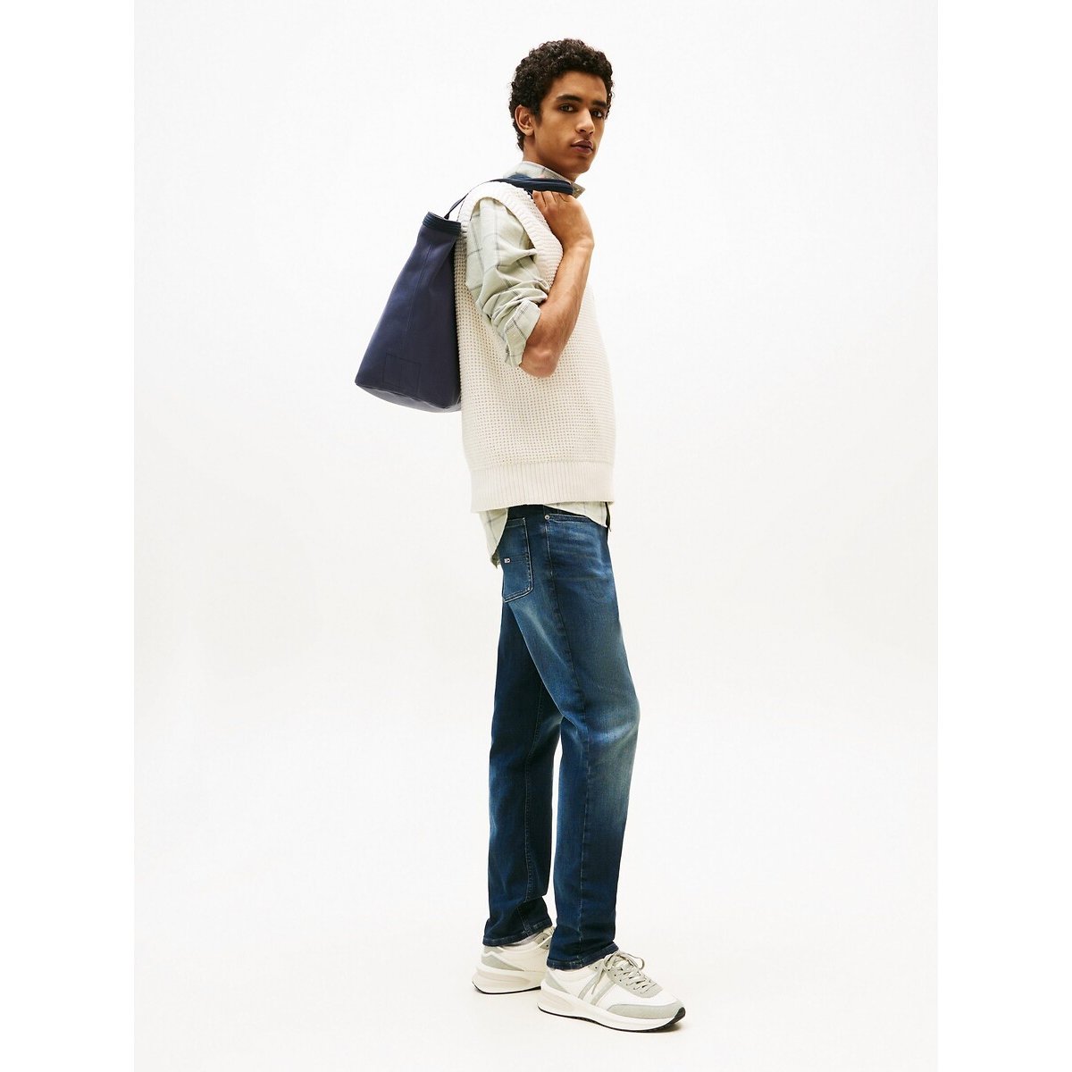 Jean Scanton slim AI1264 bleu foncé, TOMMY JEANS