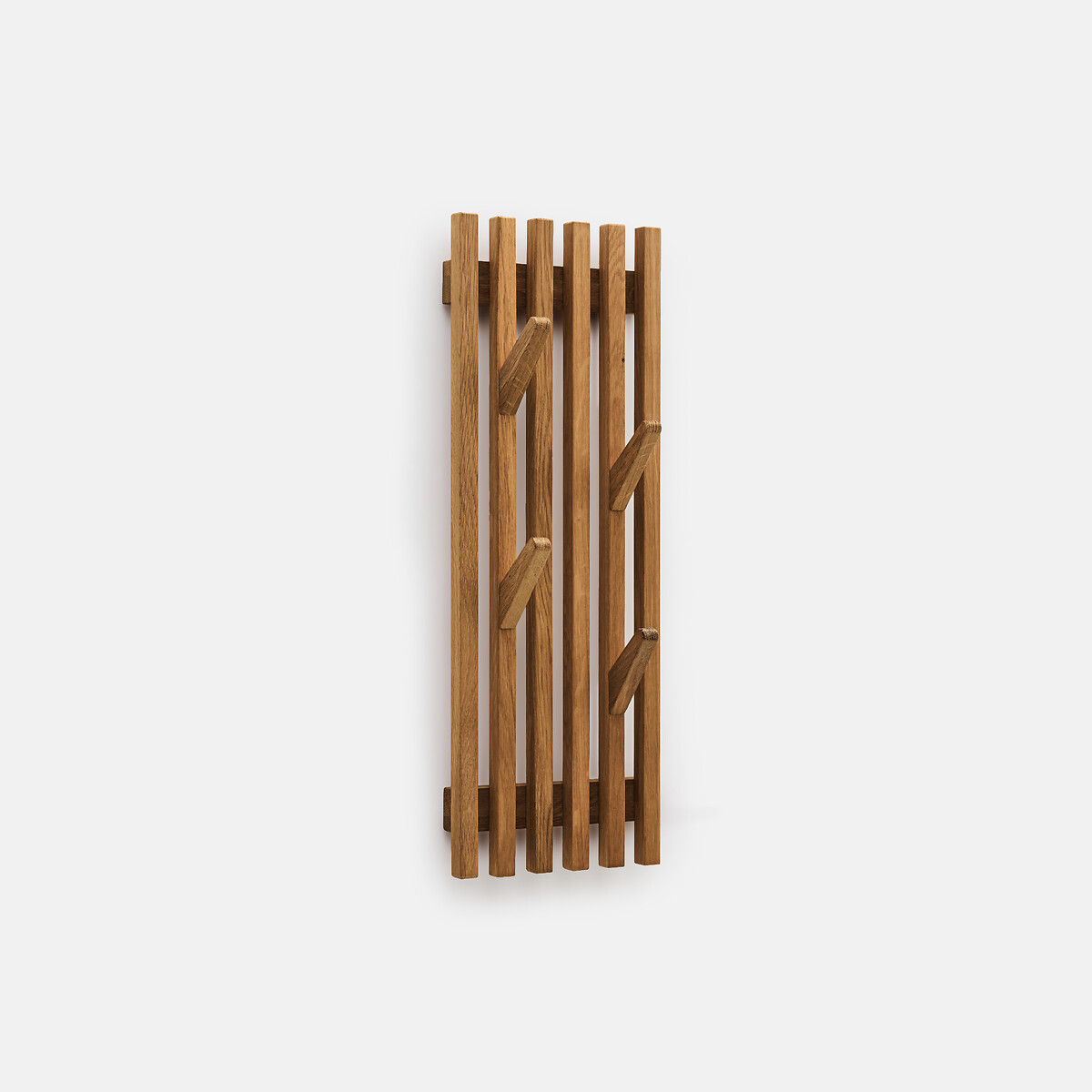 Gancho de parede, carvalho maciço, 4 ganchos, altura 60 cm, ANIES madeira escura, LA REDOUTE INTERIEURS