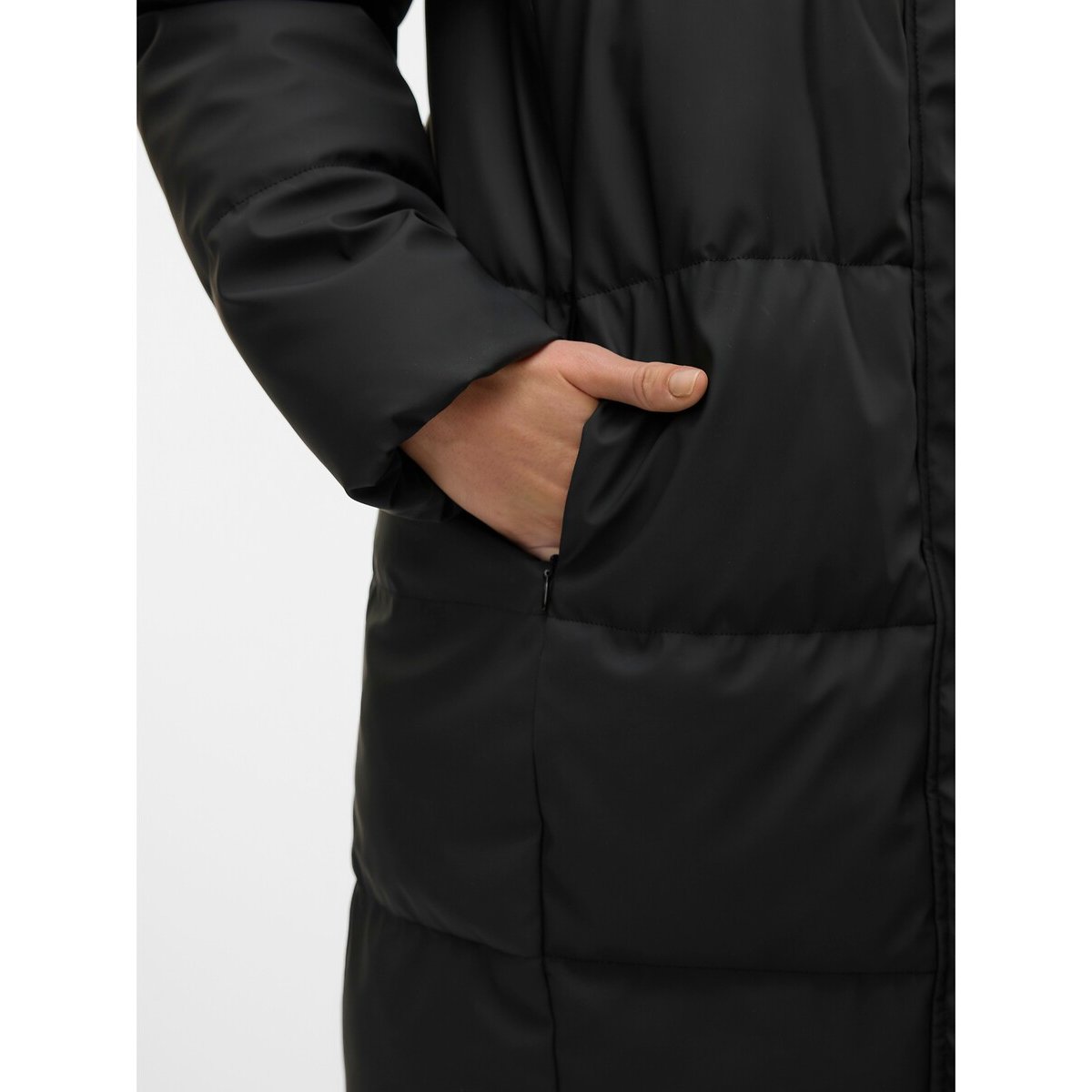 Piumino media lunghezza nero , VERO MODA