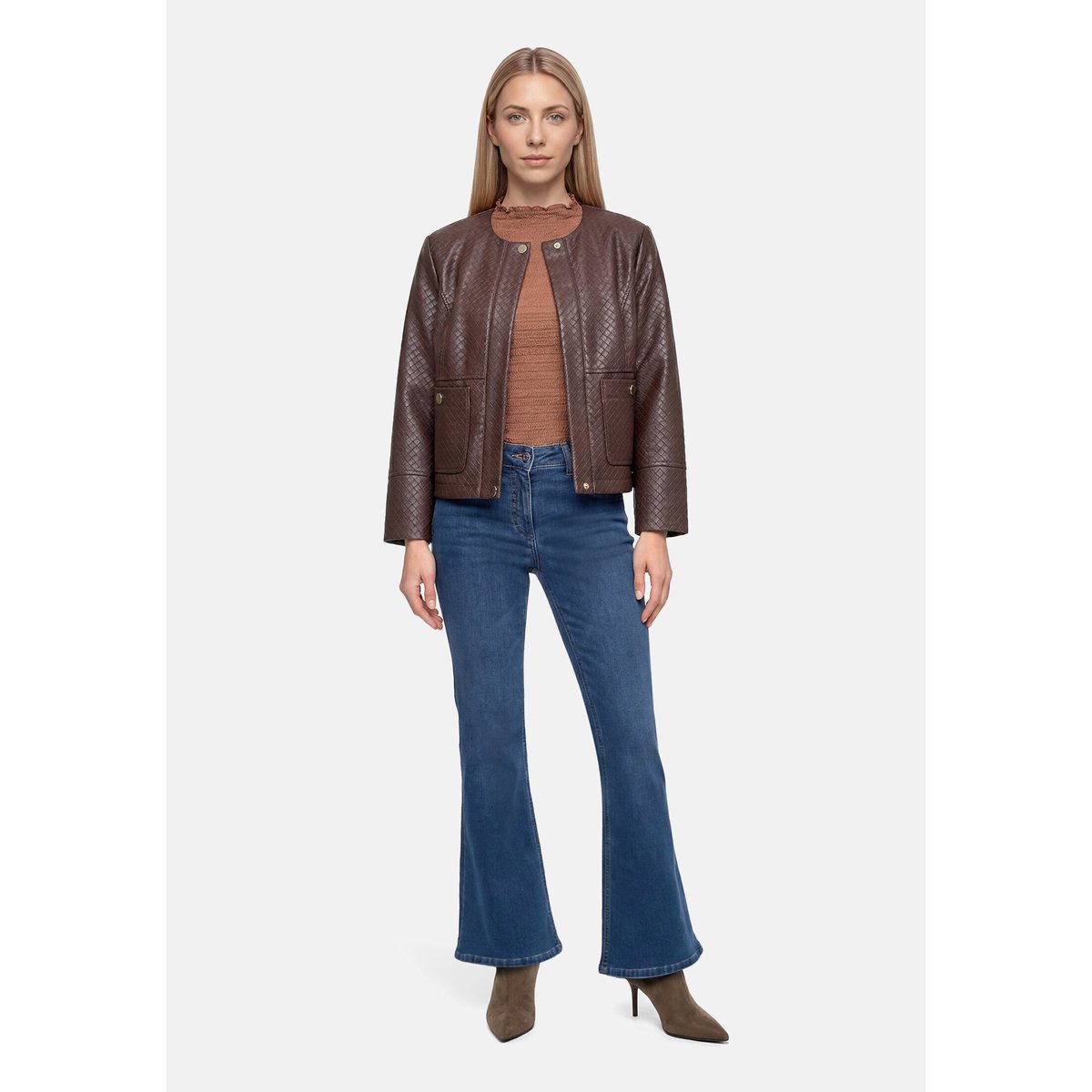 Veste blazer à poches plaquées muskat, BETTY BARCLAY