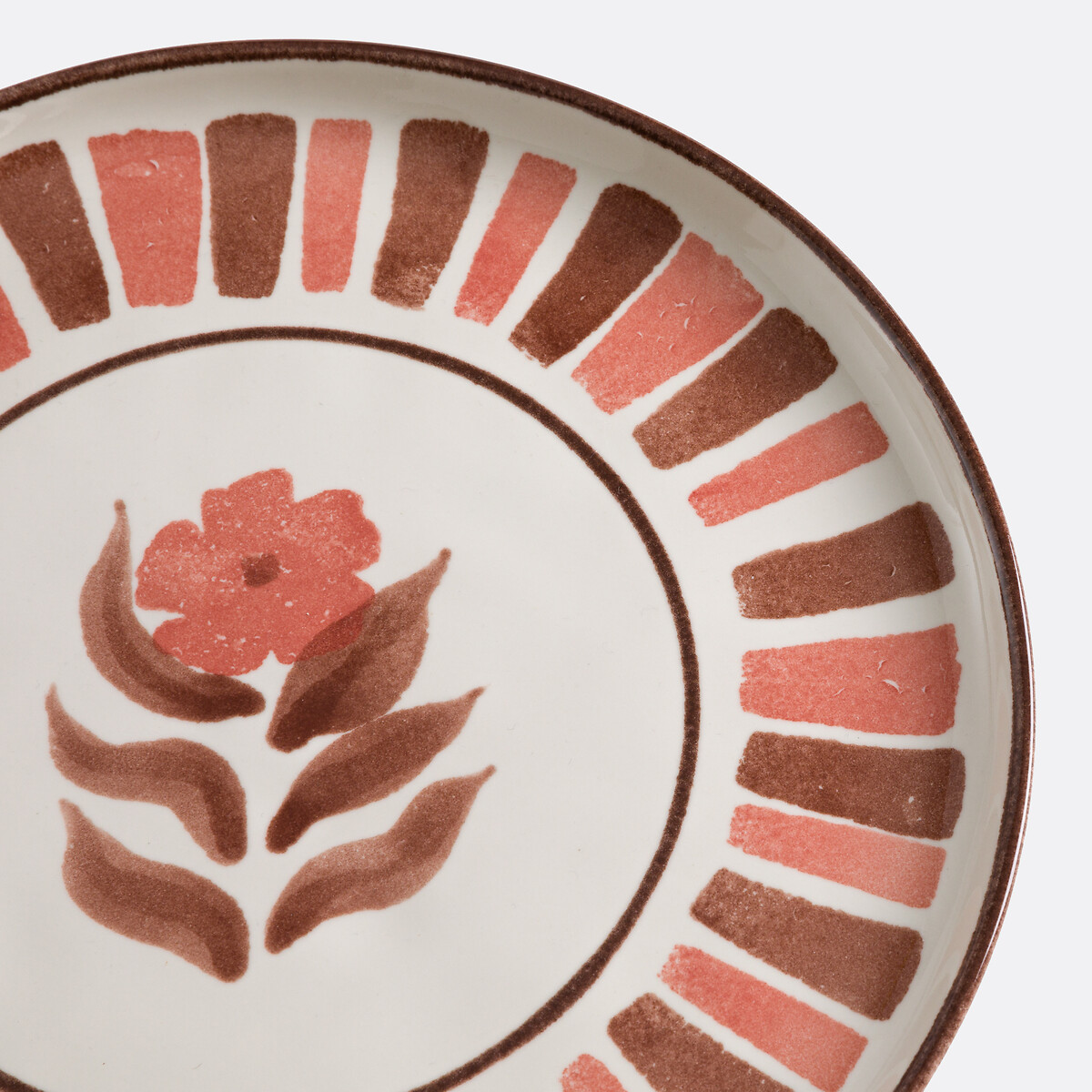 Lot de 4 assiettes à dessert en grès, Montesol multicolore, LA REDOUTE INTERIEURS