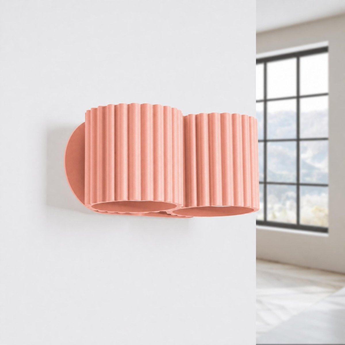 Applique murale Aluminium Pêche G9 2 Aura pêche, EDEN