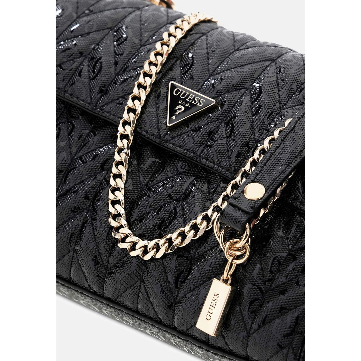 Sac Stacey Crossbody noir, GUESS