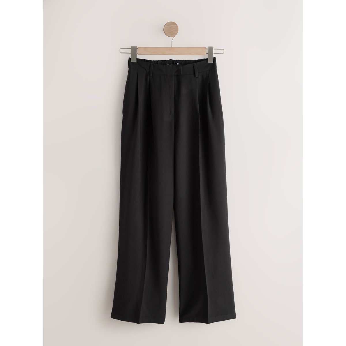 Pantalon sablier large noir, NEXT