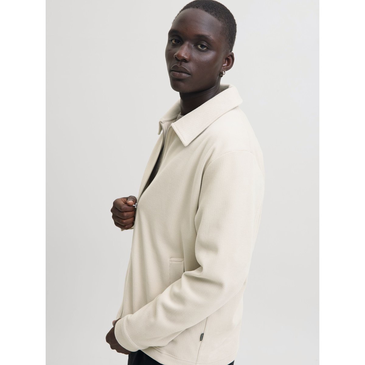 Sweat À Fermeture Éclair silver lining, JACK AND JONES PREMIUM