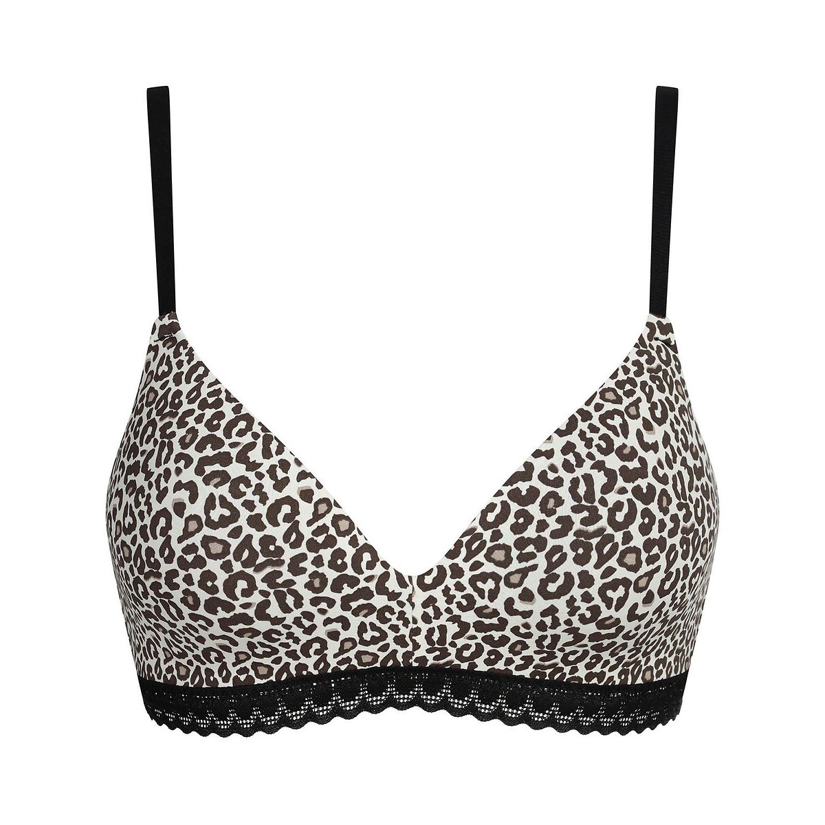 Soutien-gorge sans armatures Daily Micro imprimé léopard, DIM