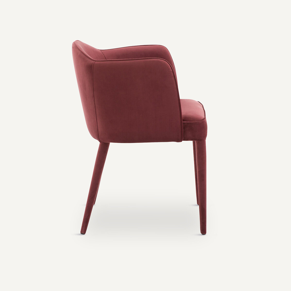 Fauteuil de table velours, Leos rouge tourmaline, AM.PM