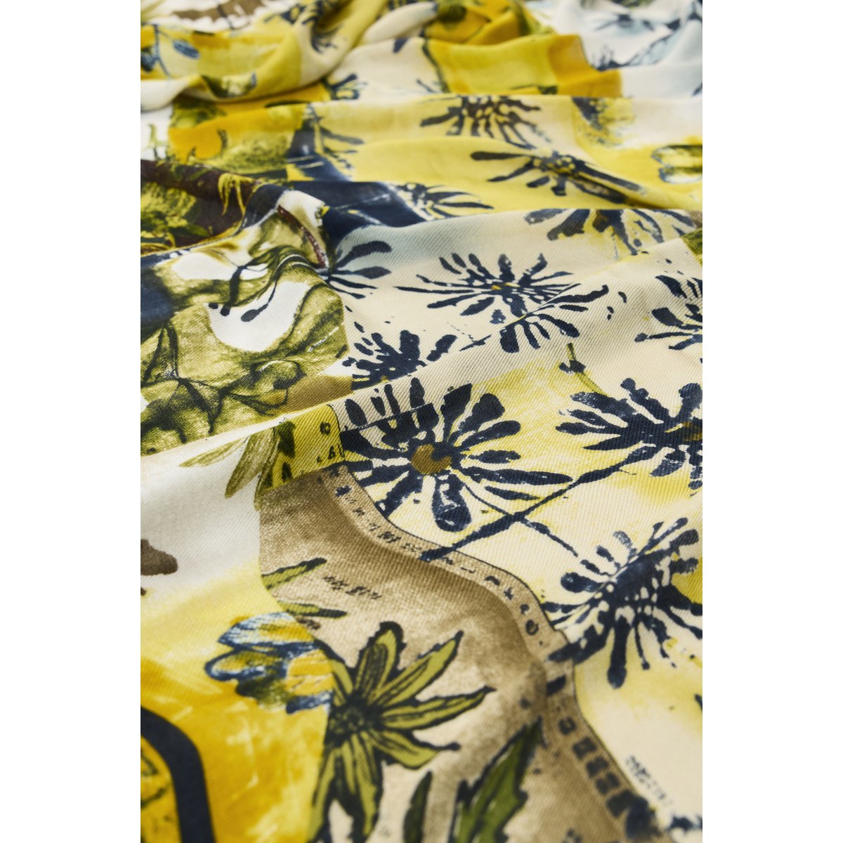 Foulard rectangulaire imprimé vert, DESIGUAL