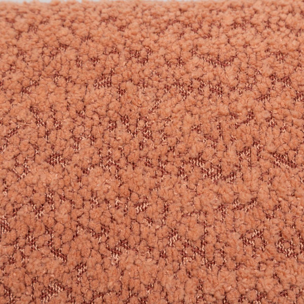Coussin déhoussable en bouclette SOANA terracotta, ATMOSPHERA