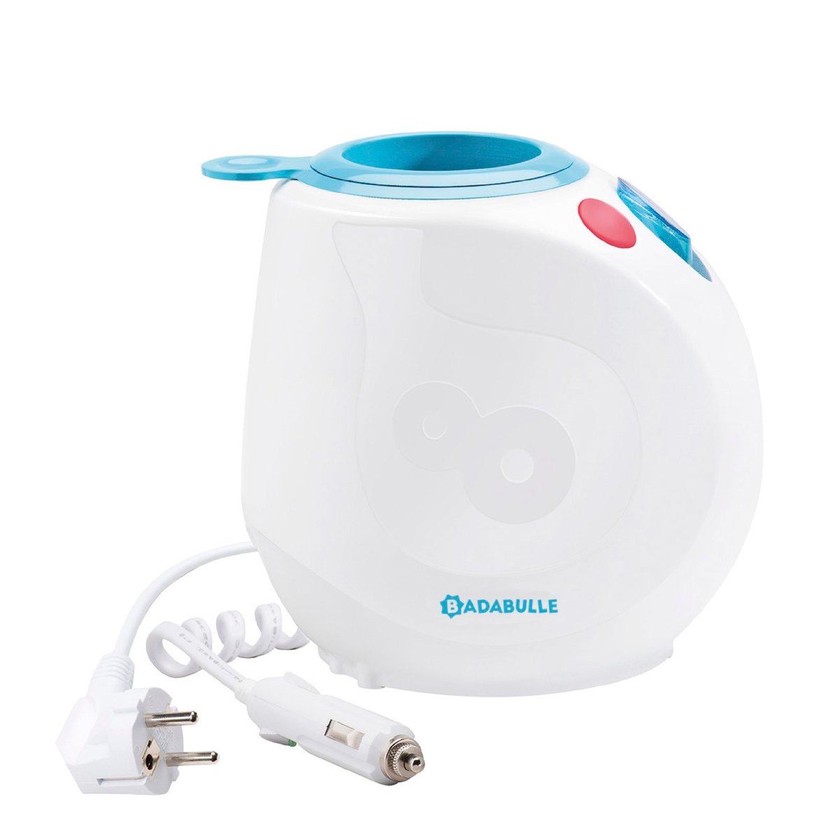 Chauffe‑biberon maison et voiture ultra rapide blanc, BADABULLE