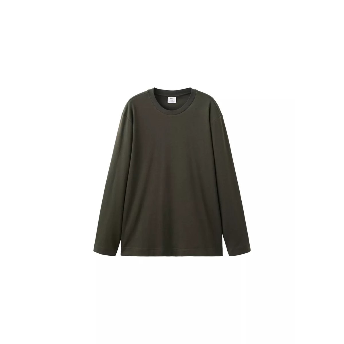 T-shirt manches longues regular-fit chocolat, MANGO MAN