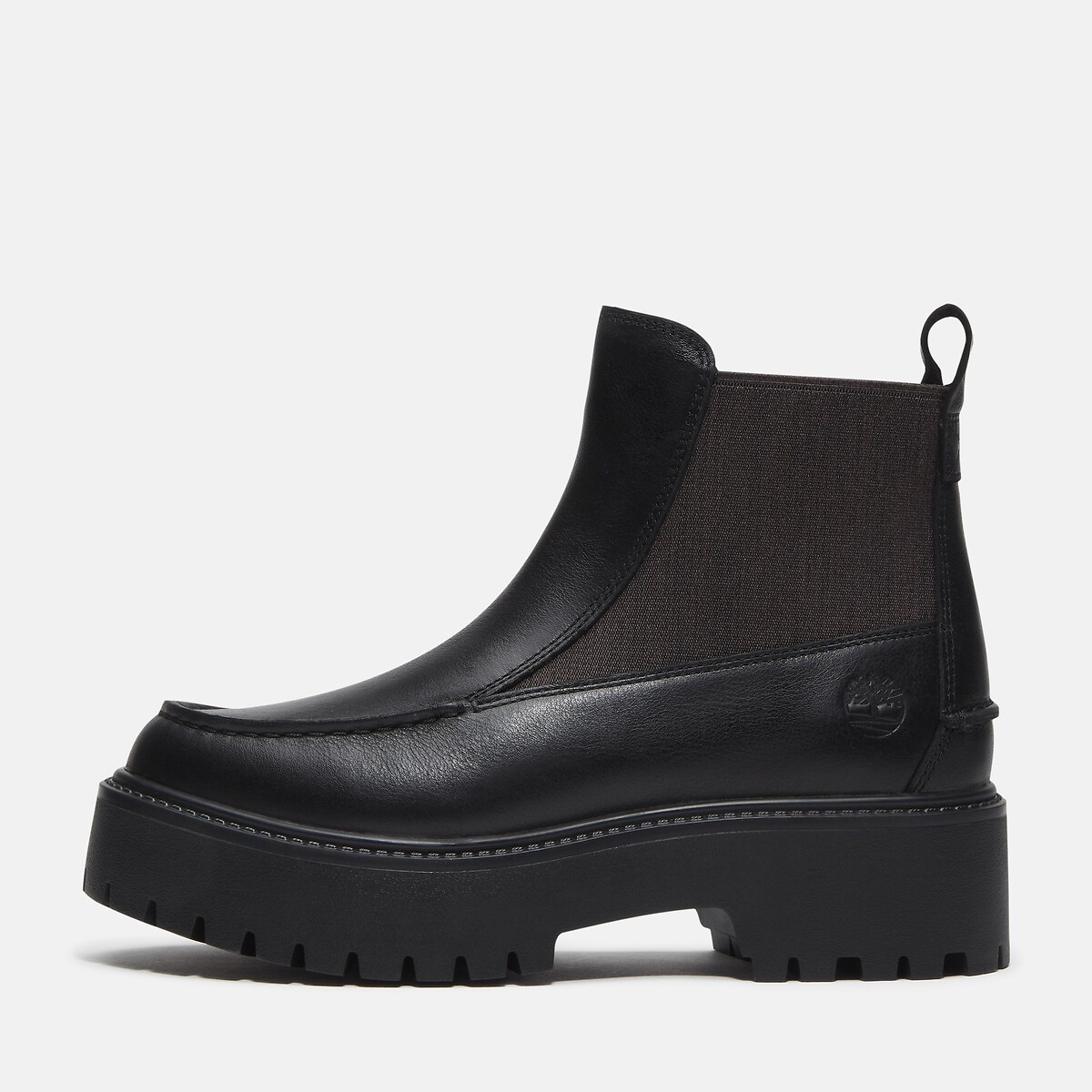 Bottines compensées, en cuir, STONE STREET MID CHELSEA noir, TIMBERLAND