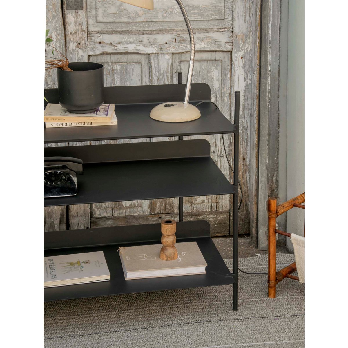 Bibliothèque Muuto noire Madeleine N°733 - Bon état noir, DEBONGOUT