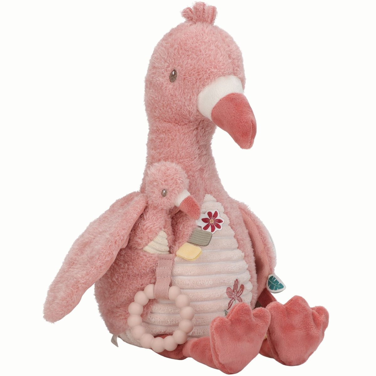 Peluche d'activités rose, blanc cassé, LITTLE DUTCH