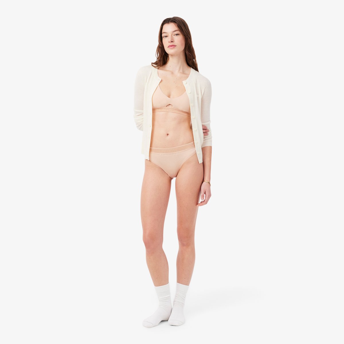 Culotte mesh ceinture siglée beige-i89, LACOSTE