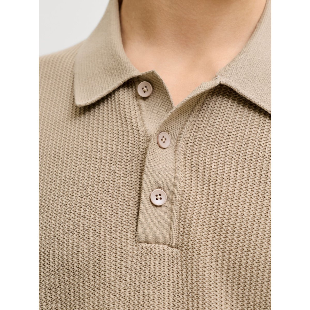 Polo Tricoté grise - crockery 1, JACK & JONES