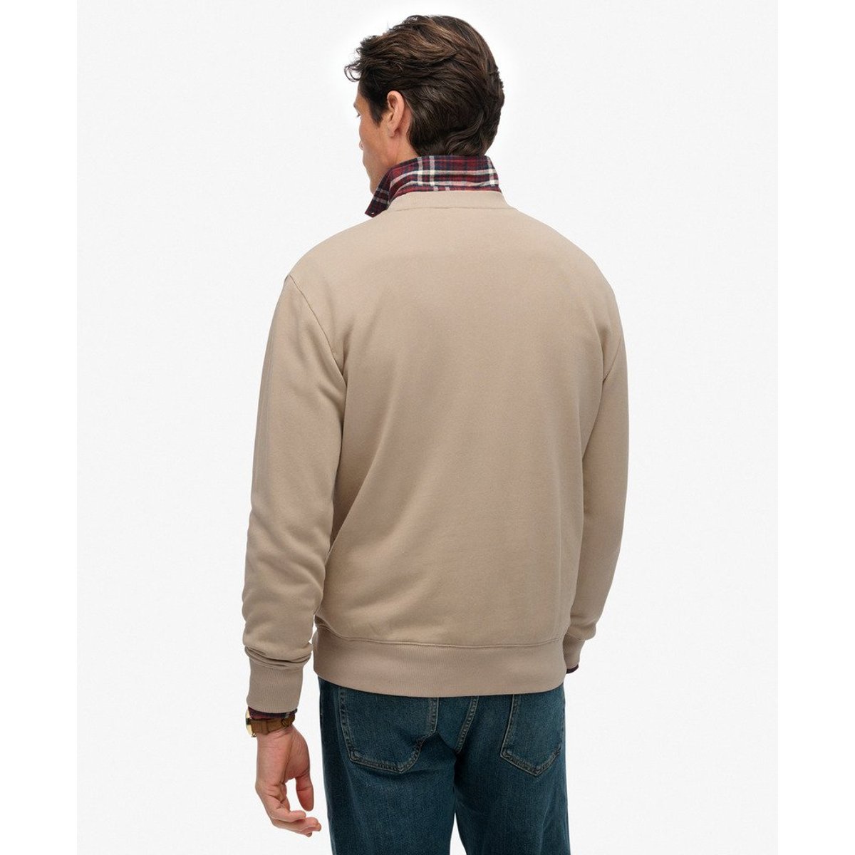 Sweat-shirt ample Tokyo Narrative marron taupe délavé, SUPERDRY