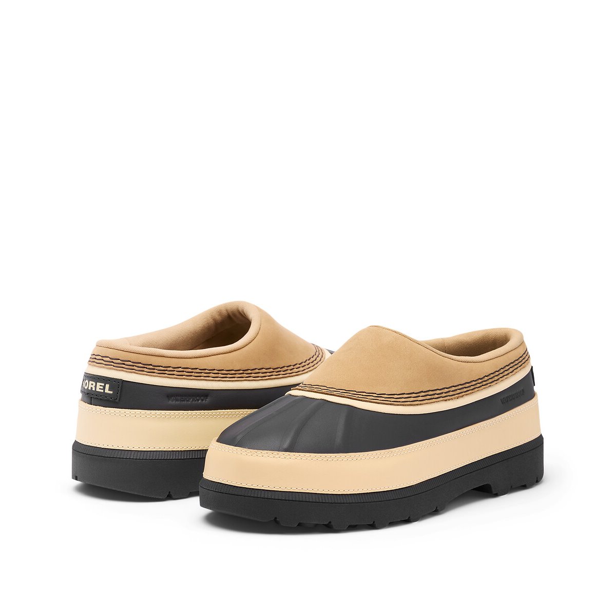 Sabots imperméables AMBLER camel/noir, SOREL