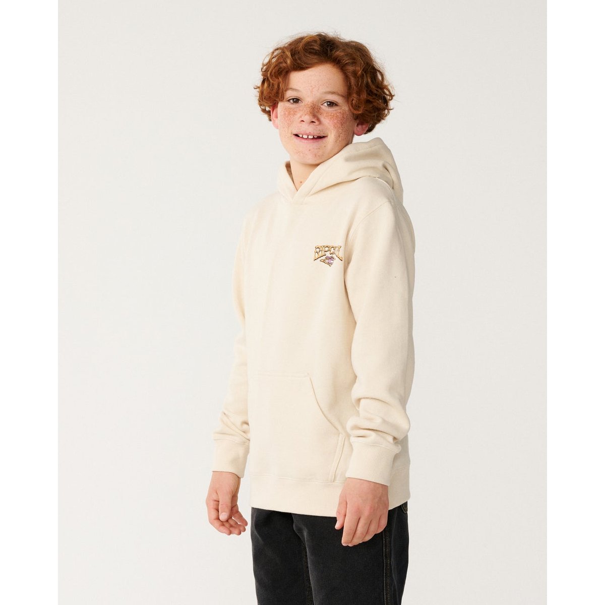 Sweat à capuche enfant AIR SHRED vintage white, RIP CURL