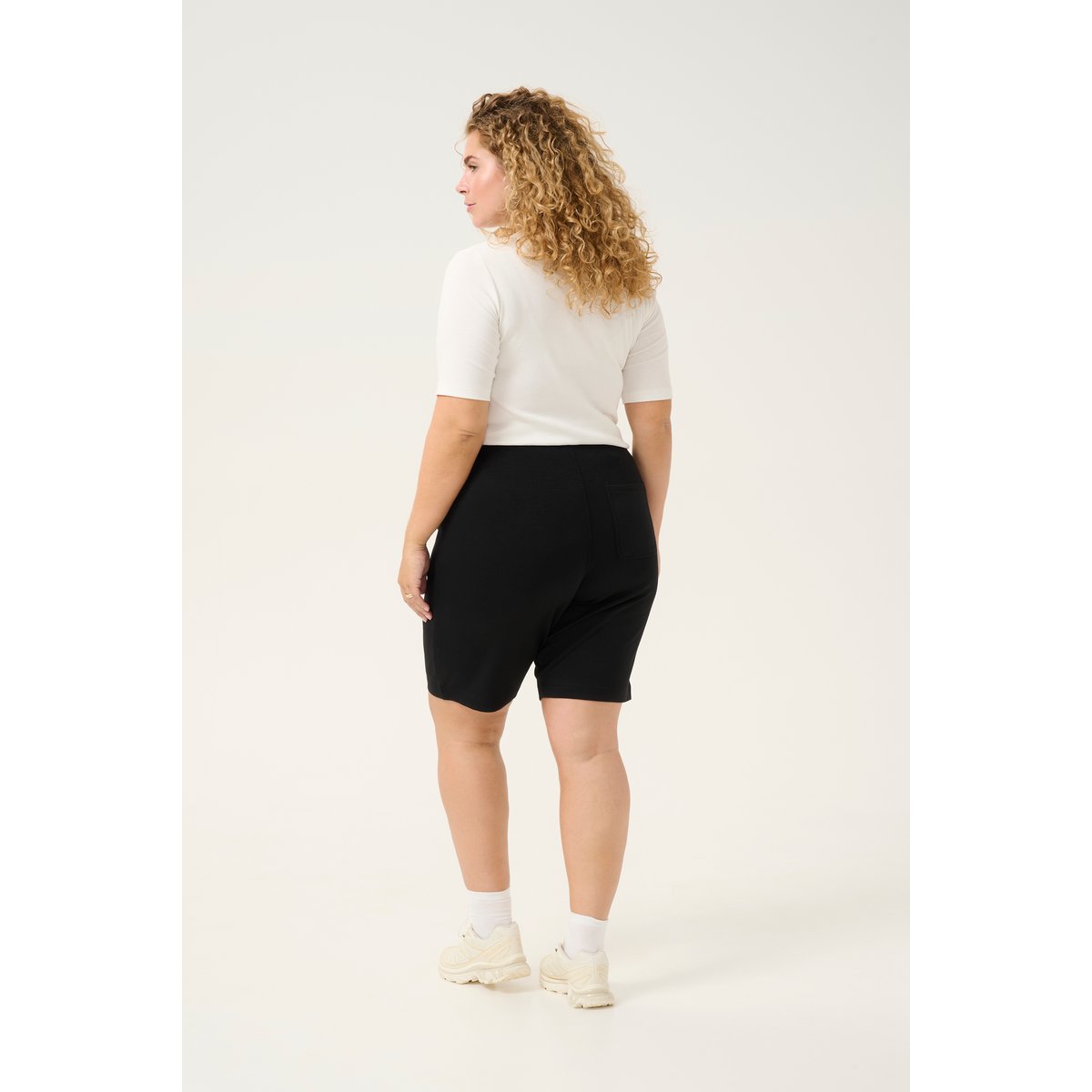 Shorts casual noir black deep, KAFFE CURVE