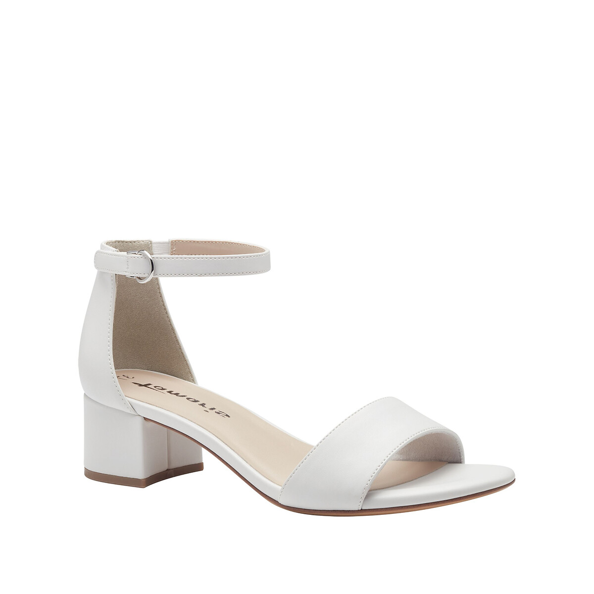 Heeled Sandals white, TAMARIS