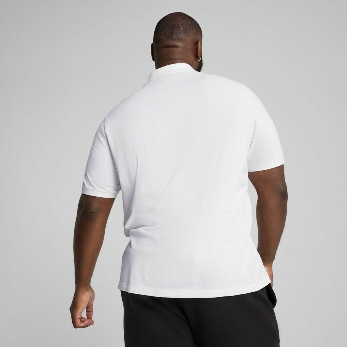 Polo piqué essentiel blanc, PUMA