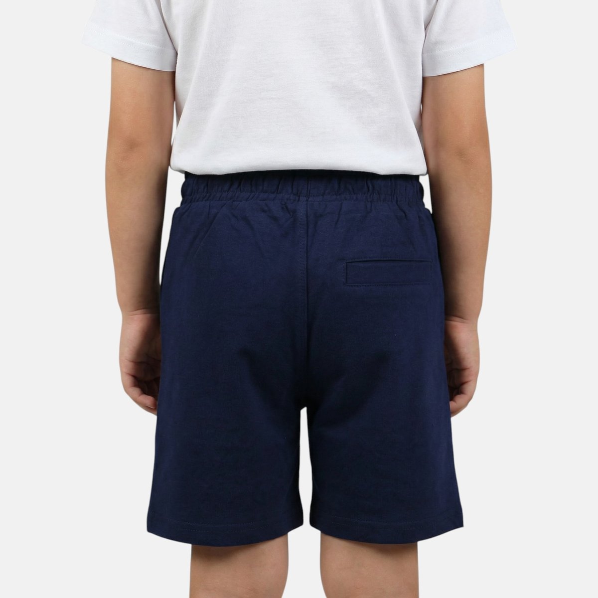 Bermuda molletonné à cordon et logo imprimé, coupe droite BADGE bleu marine, LEE COOPER