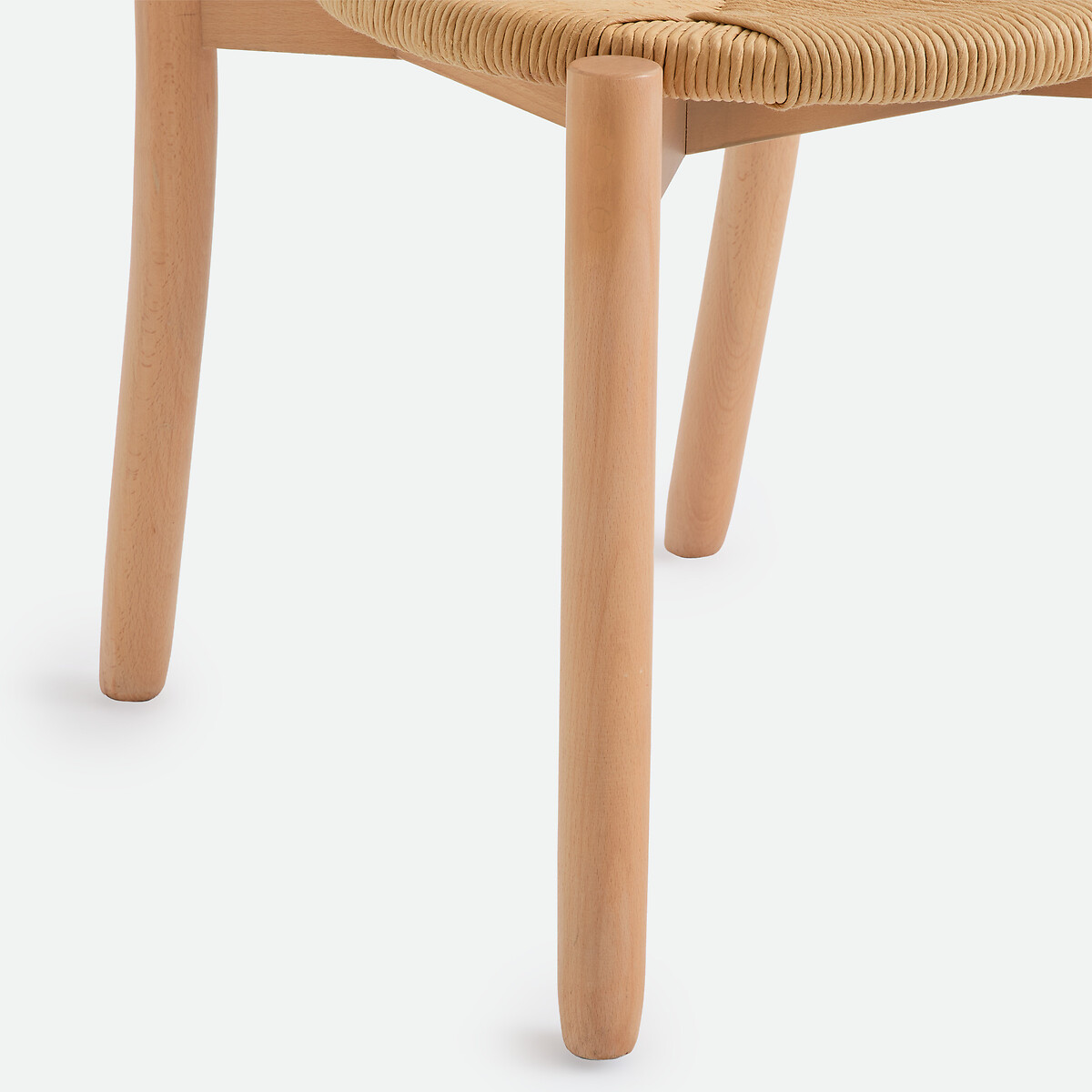 Chaise en hêtre et rotin tressé, CARPO hêtre naturel, LA REDOUTE INTERIEURS