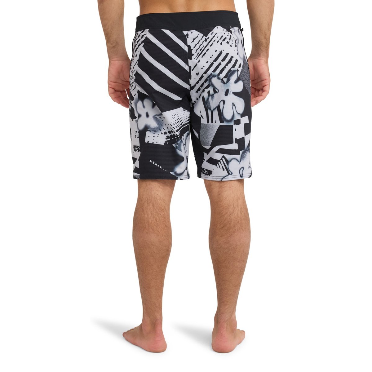 Boardshort HIGHLINE PRINTED 20" gris micro chip momentum, QUIKSILVER
